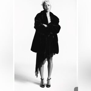 Zara Black Teddy Jacket